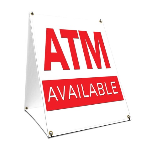 Amistad 18 x 24 in. A-Frame Sidewalk ATM Sign with Graphics On Each Side AM2678333